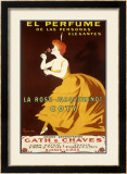 La Rose Jacqueminot Coty Framed Giclee Print by Leonetto Cappiello