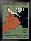 Pianos Ortiz & Cusso Framed Giclee Print by Leonetto Cappiello