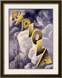 Radiola RKO Radio Station Impressão giclée emoldurada por Max Ponty Radiola RKO Radio Station Impressão giclée emoldurada por Max Ponty