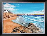 Rocks and Waves, Elie Posters by Elise Ferguson