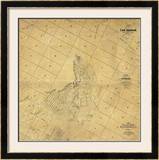 Map of The City of Los Angeles, c.1857 Framed Giclee Print by Ord, Edward Otto Cresap 