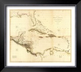 Composite: West Indies, c.1810 Framed Giclee Print by Aaron Arrowsmith