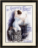 Corsets le Furet Framed Giclee Print by Manuel Robbe