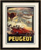 Peugeot Framed Giclee Print by Leonetto Cappiello