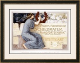 Pianos Harmonium Schiedmayer Framed Giclee Print by Laeuger 
