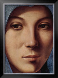 Gesicht der Maria Portrait Print by Antonello da Messina 