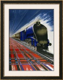 The Queen of Scots, British Rail Framed Giclee Print by Mayo 