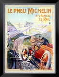 Le Pneu Michelin Framed Giclee Print by Ernest Montaut
