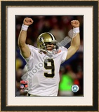 Drew Brees Super Bowl XLIV Framed Photographic Print