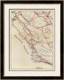 California: San Benito, Fresno, Monterey, San Luis Obispo, Kings, Kern, and Santa Barbara, c.1896 Framed Giclee Print by George W. Blum