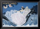 Monte-Carlo Framed Giclee Print by Louis Icart