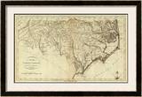 State of North Carolina, c.1796 Framed Giclee Print by John Reid