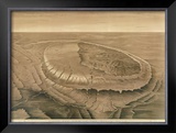 Bird's Eye View of the Black Hills, c.1879 Framed Giclee Print by Henry Newton