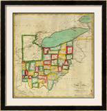State of Ohio, c.1827 Framed Giclee Print by Robert Desilver
