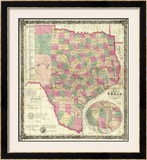 The State of Texas, c.1867 Framed Giclee Print by Jacob De Cordova