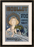 Moullot Framed Giclee Print by E. Roux