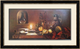 Stilleben mit Kerze Poster by F. Wanner