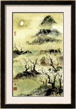 Viewing Plum Blossoms in Moonlight Prints by Nan Rae