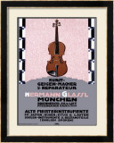 Hermann Glassl Violin Maker Framed Giclee Print
