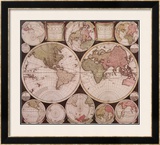 Atlas Major World Map Print by Dutch 