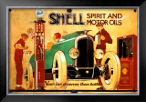 Shell Framed Giclee Print by René Vincent