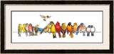 Large Bird Menagerie Posters by Wendy Russell