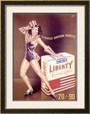 American Liberty Cigarette Framed Giclee Print by Esbe 