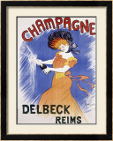 Champagne Delbeck Reims Framed Giclee Print by Leonetto Cappiello