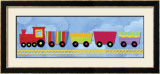 Rainbow Train Posters by Jane Davies