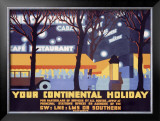 Your Continental Holiday Framed Giclee Print by Robert Brown