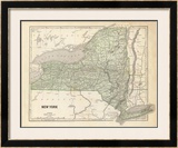 New York, c.1845 Framed Giclee Print by Sidney E. Morse