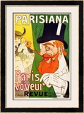 Parisiana, Paris Voyeur Framed Giclee Print by J. Saunier