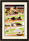 Facts and Figures, No 1, Passenger Services Framed Giclee Print by Longman 