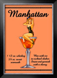 Manhattan Cocktail Framed Giclee Print Manhattan Cocktail Framed Giclee Print