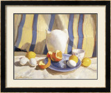 Pitcher with Eggs and Oranges Prints by Saladino 