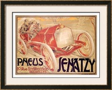 Pneus Jenatzy Framed Giclee Print by Georges Gaudy