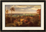 Panoramic View of the Harbour at Nassau in the Bahamas Prints by Albert Bierstadt
