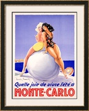 Monte Carlo, Quelle Joie Framed Giclee Print by Louis Icart