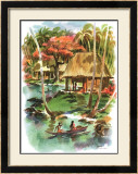 Samoa Framed Giclee Print by Louis Macouillard
