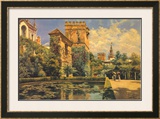 Jardines del Alcazar de Sevilla Print by Manuel Garcia Y Rodriguez