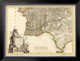 Portugal, Algarve Meridionale, c.1780 Framed Giclee Print by Giovanni Antonio Bartolomeo Rizzi Zannoni