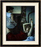 Tenement Apartment, Blue Bedroom Framed Giclee Print by Richie Fahey