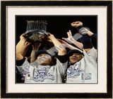 Mariano Rivera & Robinson Cano Game Six of the 2009 MLB World Series Celebration Framed Photographic Print