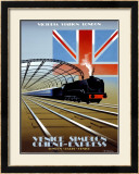 Victoria Station, London, Orient Express Framed Giclee Print by Pierre Fix-Masseau