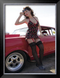 50's Pin-Up Girl Framed Giclee Print by David Perry
