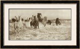 Horses Bathing Prints by Lucy Elizabeth Kemp-Welch
