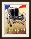 Peugeot, 1919 Framed Giclee Print by René Vincent