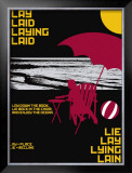Grasping Grammar: Lay Lie Print by Christopher Rice