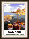 Bangor, Northern Ireland Framed Giclee Print by A.j. Wilson