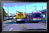 Hertz Avis, Los Angeles, California Framed Giclee Print by Steve Ash